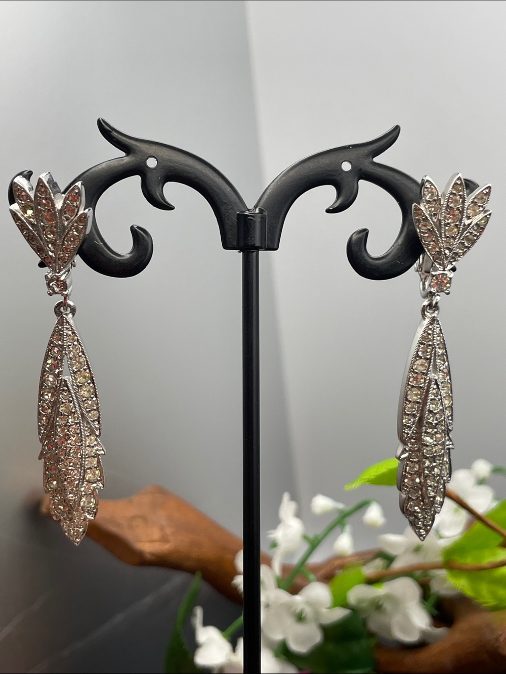 Ciro dangle clip earrings vintage